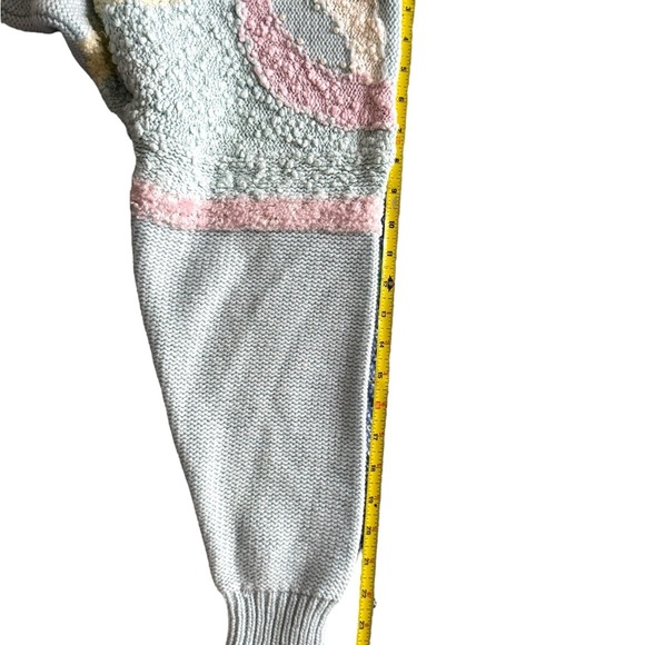 Vintage Jaclyn Smith Pastel Knit Sweater | Textured 80s/90s Pullover | Size M - Picture 2 of 9
